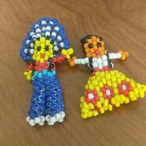 Native American Beaded "Dolls"